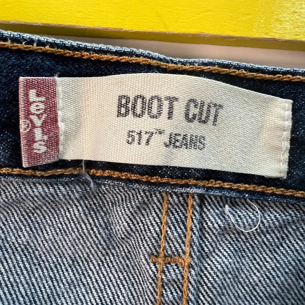 Levis 517 Men's Jeans 40x30 Boot Cut Denim Blue Cotton Boot Cut Actual W39 L30‎